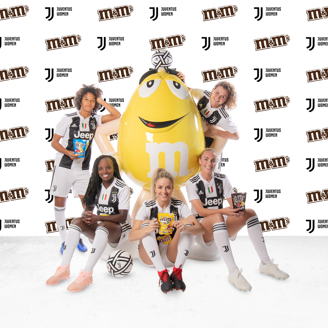 M&M’s sponsor maillot de l'équipe féminine de la Juventus