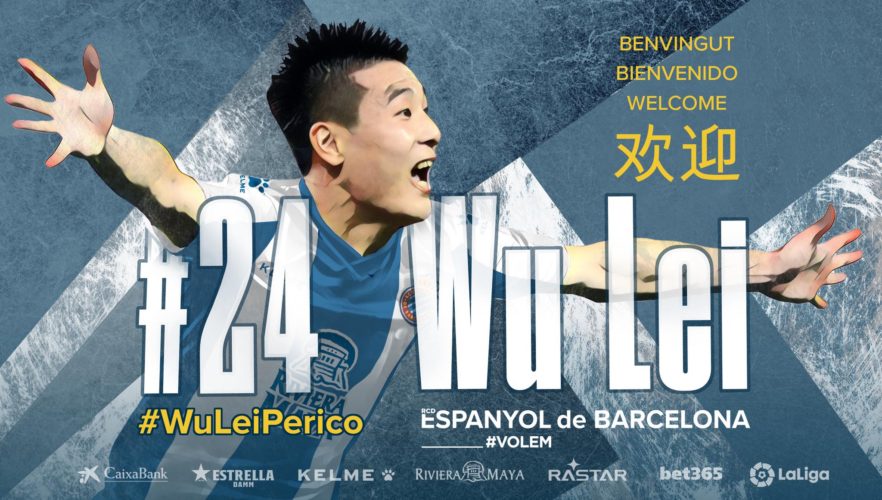 Wu Lei chinois Espanyol Barcelone