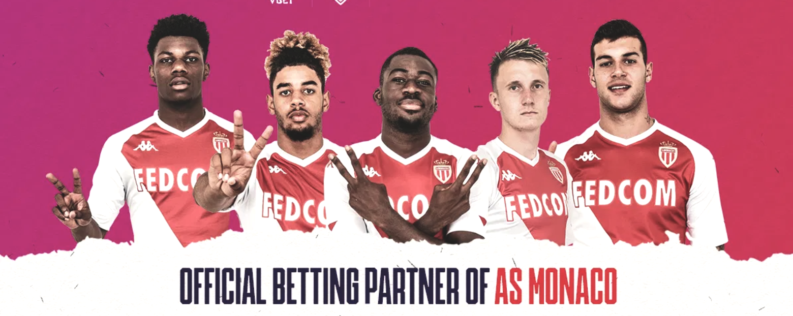 Bookmaker Vbet sponsor AS Monaco