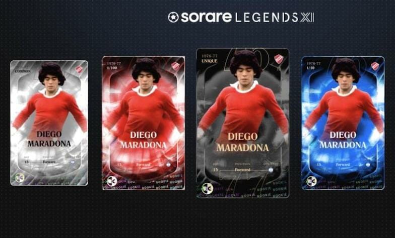 Carte NFT Sorare Maradona