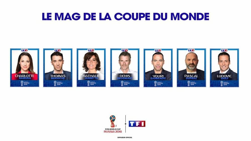 Présentateurs Mag de la Coupe du monde TF1