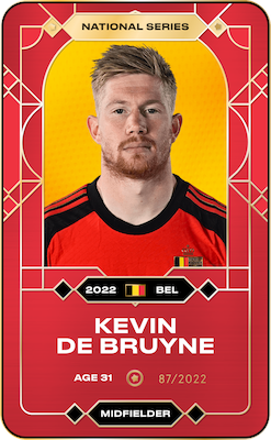 Carte Kevin De Bruyne Sorare Global Cup