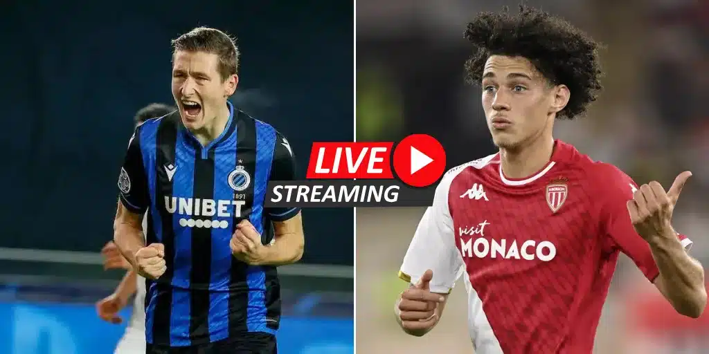 streaming gratuit Bruges Monaco